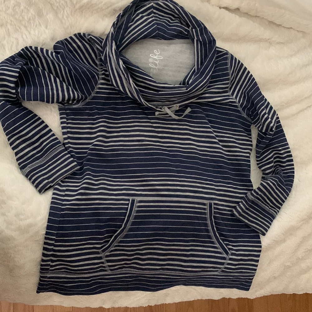 Blue and gray jacket like new size large